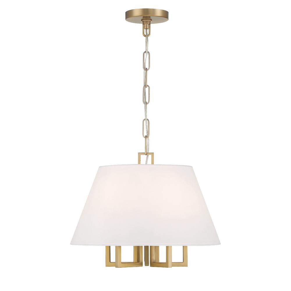 Libby Langdon for Crystorama Westwood 5 Light Vibrant Gold Pendant