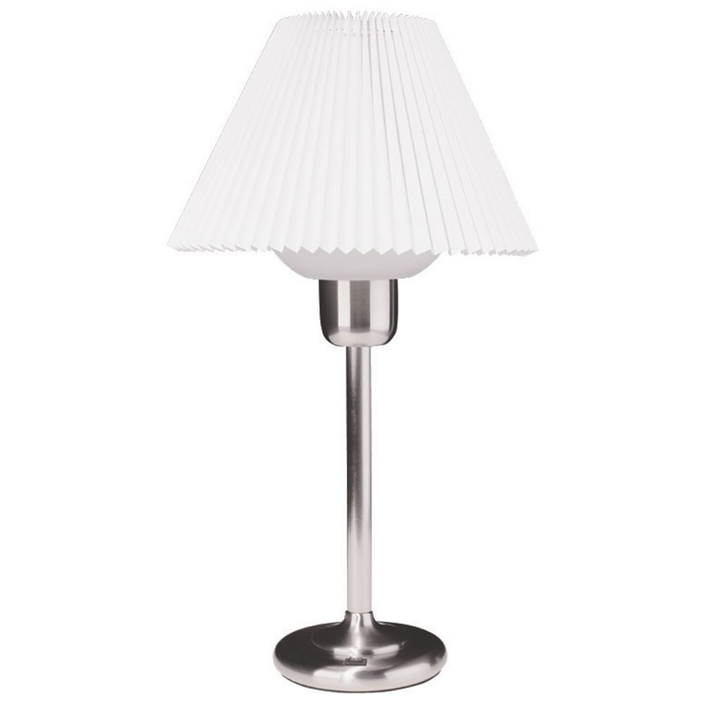 Table Lamp W/200W Bulb - Satin Chrome
