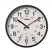Dainolite 22502-BK - Magnus -12" Office Clock 12/24