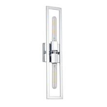 Dainolite WTS-222W-PC - 2 Light Incandescent Wall Sconce, Polished Chrome