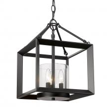 Golden Canada 2073-M3 BLK-CLR - Smyth Convertible Pendant in Matte Black with Clear Glass