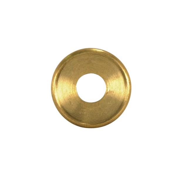 Turned Brass Check Ring; 1/8 IP Slip; Unfinished; 2" Diameter