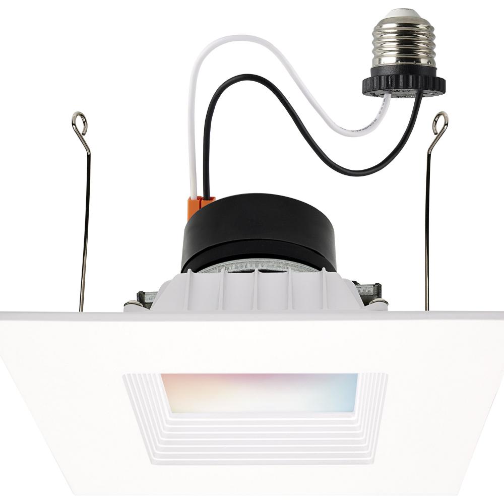 13 Watt; LED Retrofit Downlight; 5-6 Inch Square; Starfish IOT; RGB & Tunable White; 120 Volt; 90
