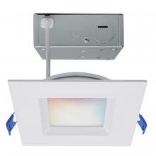Satco Products Inc. S11565 - 9 Watt; LED Direct Wire; Low Profile Regress Baffle Downlight; 4 Inch Square; Starfish IOT; Tunable