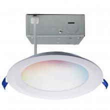 Satco Products Inc. S11566 - 12 Watt; LED Direct Wire; Low Profile Regress Baffle Downlight; 6 Inch Round; Starfish IOT; Tunable