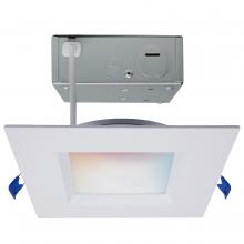 Satco Products Inc. S11567 - 12 Watt; LED Direct Wire; Low Profile Regress Baffle Downlight; 6 Inch Square; Starfish IOT; Tunable