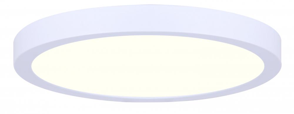 LED Disk, DL-11C-22FC-WH-C, 11" White Color, 22W Dimmable, 3000K, 1540 Lumen, Surface mounted