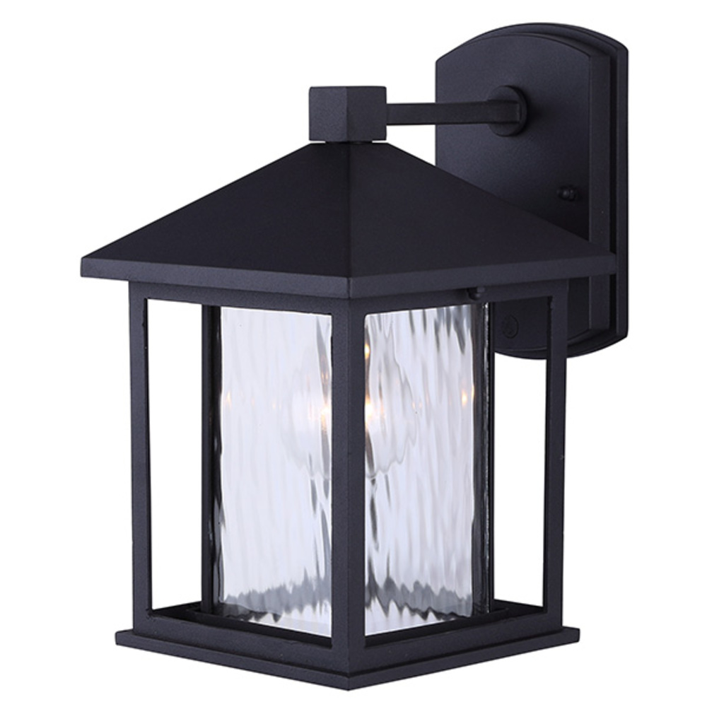 WEST, 1 Lt Outdoor Down Light, MBK Color, Water Mark Glass, 100W Type A