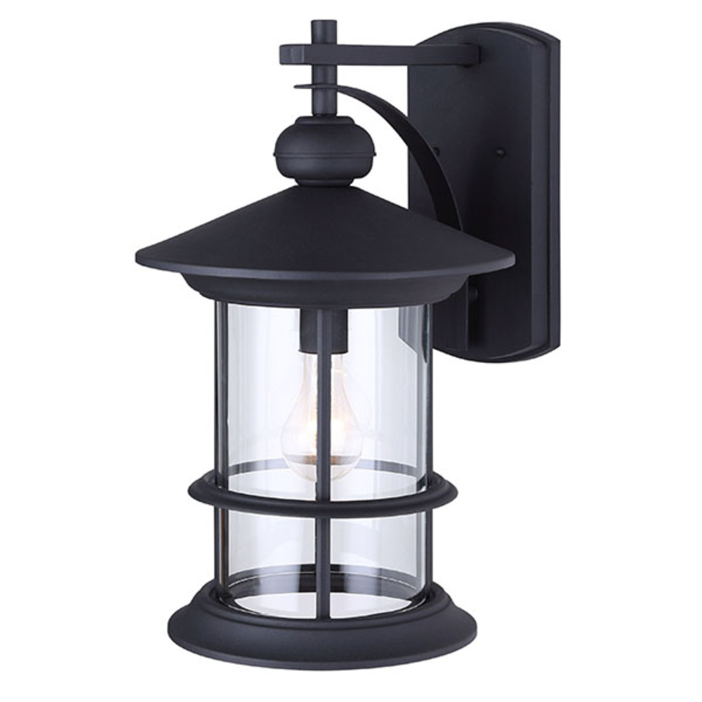 TREEHOUSE, 1 Lt Outdoor Down Light, Clear Glass, 1 x 100W Type A, Easy Connect Included