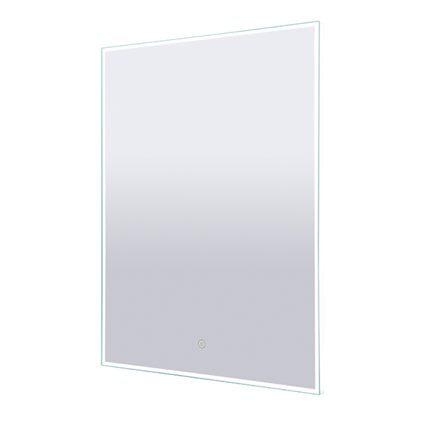 LED Sq. Mirror, 23.6" W x 31.5" H, On off Touch Button, 48W, 4000K, 80 CRI