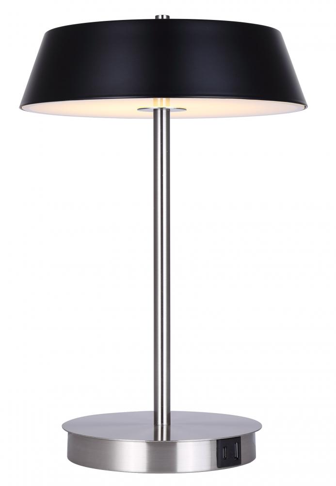 Jessa, MBK/BN Color, LED Table Lamp, Opal Glass, 13W LED (Int.), Dimm., 500 lm, 3/4/5000K 3CCT