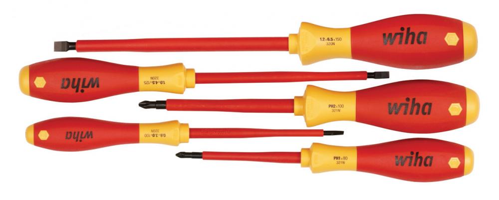 Insulated Slotted/Phillips Screwdrivers 5 Piece Set