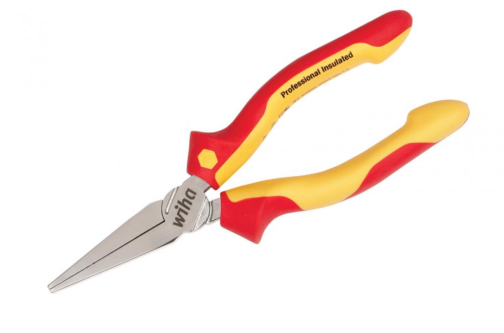 Insulated Long Flat Nose Pliers 6.3"