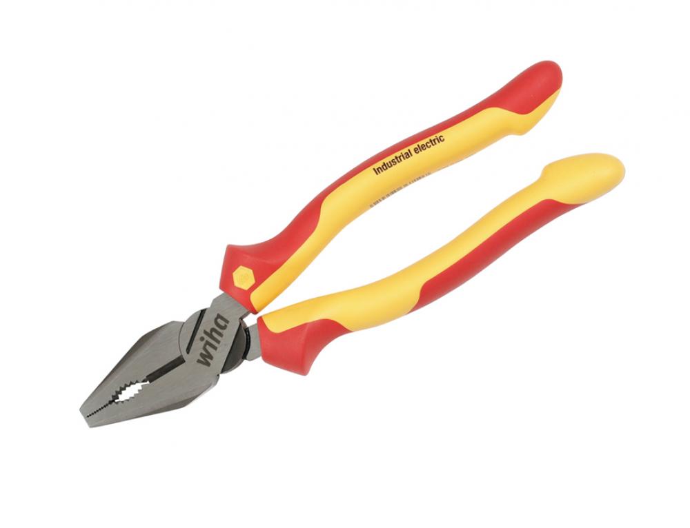 Insulated Industrial High Leverage Combination Pliers 8"