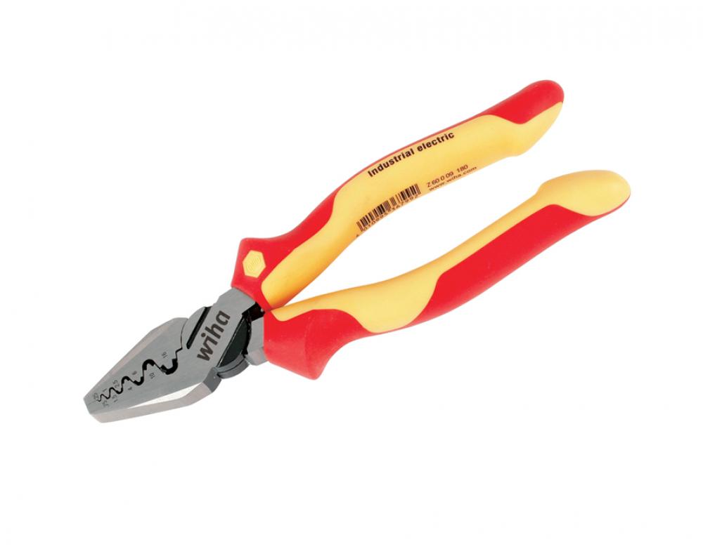 Insulated Industrial Crimping Pliers 7"