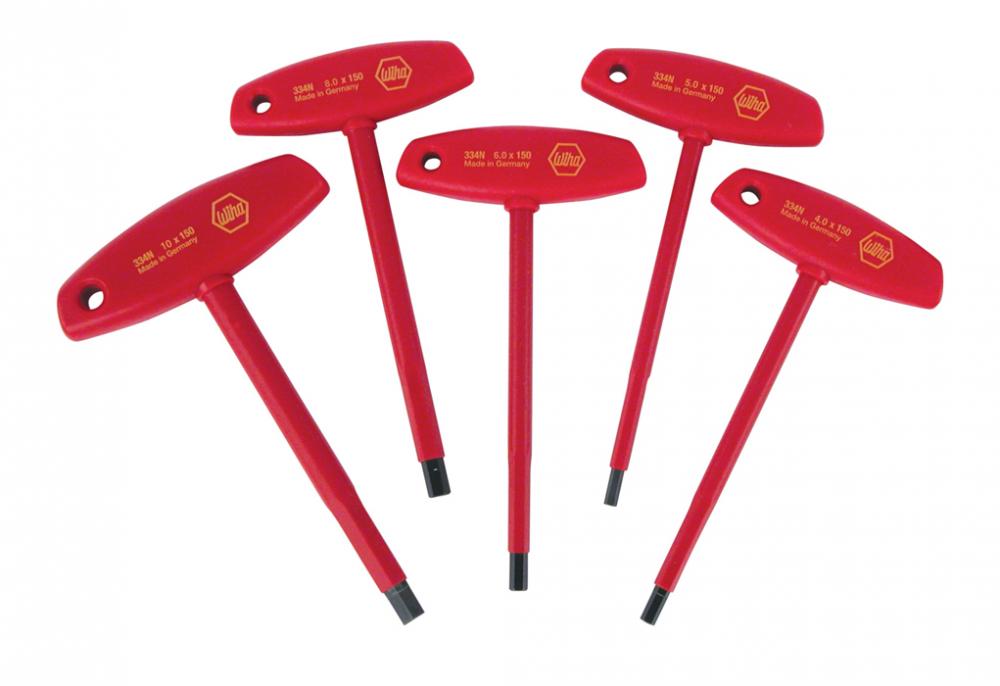 Insulated T-Handle Hex Metric 5 Piece Set