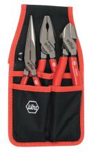 Wiha 32653 - Soft Grip 8" Pliers and Cutters 3 Pc. Set in Belt Pack Pouch