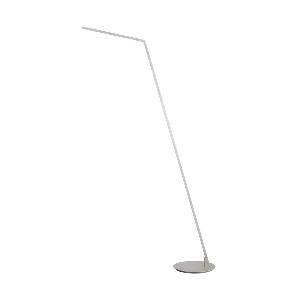 Miter 58-in Brushed Nickel LED Floor Lamp
