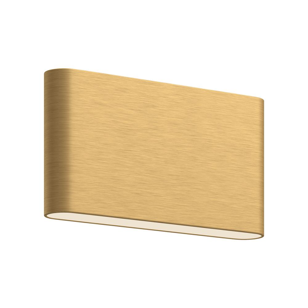 Slate 10-in Brushed Gold LED Wall Sconce