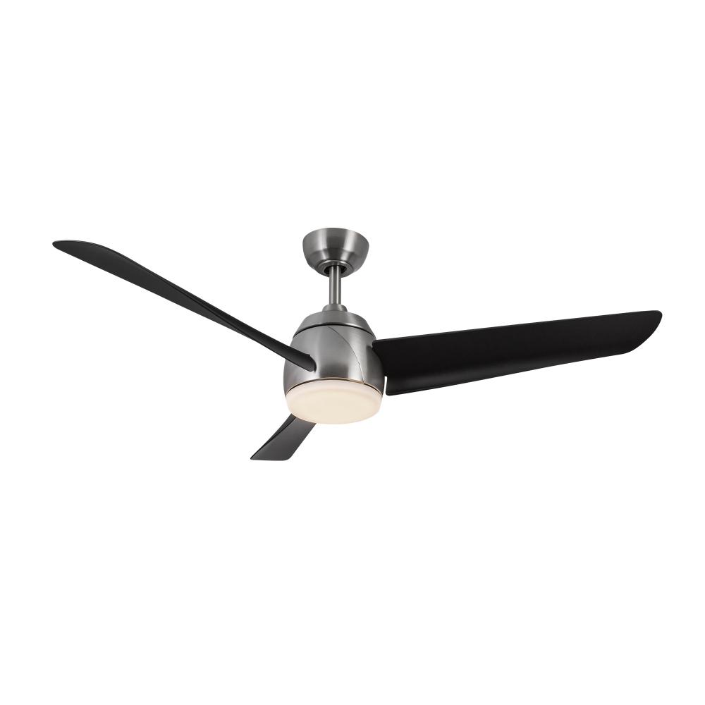 Thalia 54-in Brushed Nickel/Matte Black LED Ceiling Fan