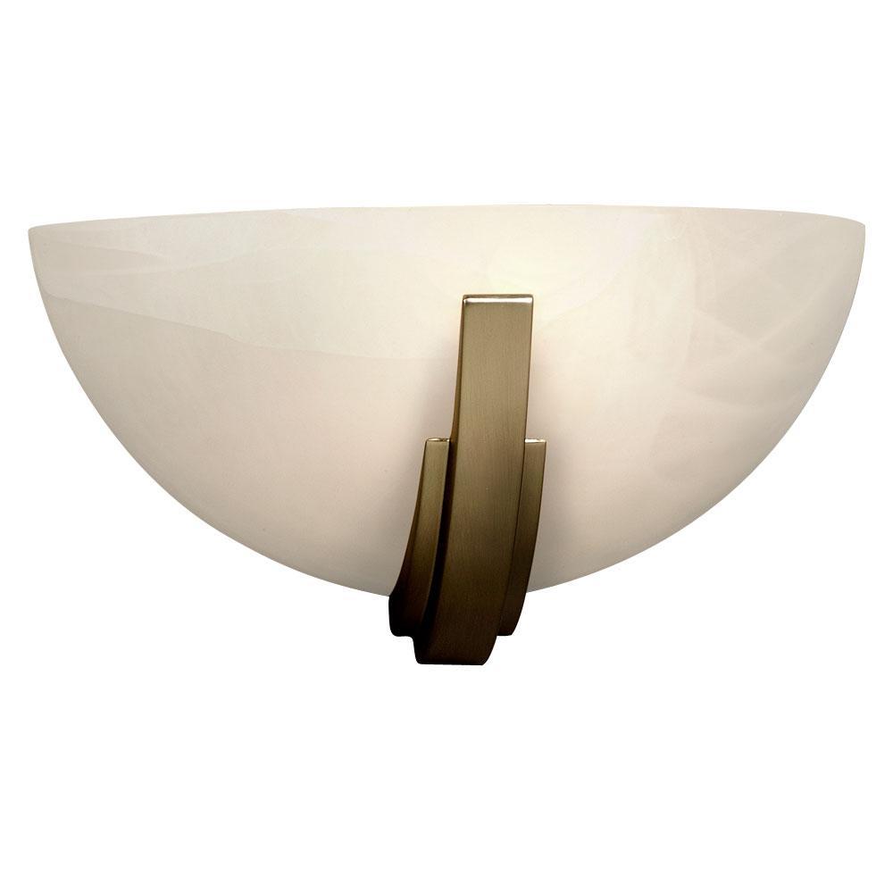 Wall Sconce - in Pewter finish with Marbled Glass