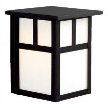Galaxy Lighting 306100BK - Outdoor Wall Fixture - Black with White Marbled Glass