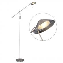Galaxy Lighting 511246BN - Floor Lamp - Brushed Nickel with Metal Shade (Toggle ON/OFF Switch)