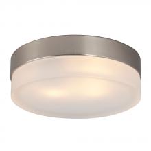 Galaxy Lighting 615272BN-113EB - Flush Mount Ceiling Light - in Brushed Nickel finish with Frosted Glass