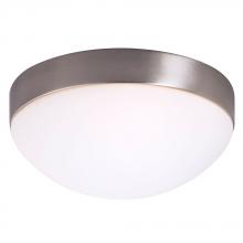Galaxy Lighting 615352BN-113EB - Flush Mount Ceiling Light - in Brushed Nickel finish with Satin White Glass