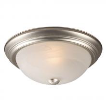 Galaxy Lighting L635032PT010A1 - LED Flush Mount Ceiling Light - in Pewter finish with Marbled Glass