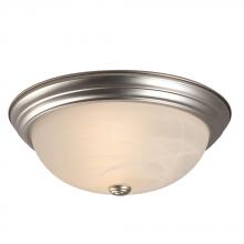 Galaxy Lighting 635033PT 2EB13 - Flush Mount Ceiling Light - in Pewter finish with Marbled Glass