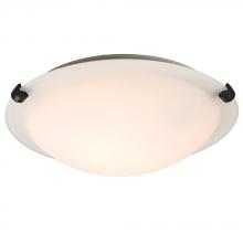Galaxy Lighting L680112WO016A1 - LED Flush Mount Ceiling Light - in Oil Rubbed Bronze finish with White Glass