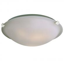 Galaxy Lighting 680116FR-WH-218EB - Flush Mount Ceiling Light - in White finish with Frosted Glass