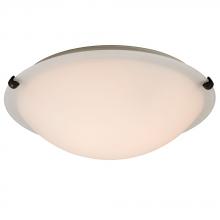 Galaxy Lighting 680116WH-ORB-213EB - Flush Mount Ceiling Light - in Oil Rubbed Bronze finish with White Glass