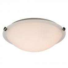Galaxy Lighting 680116WH-PT-226EB - Flush Mount Ceiling Light - in Pewter finish with White Glass