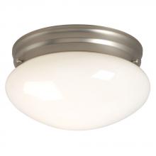Galaxy Lighting L810210PT010A1 - LED Utility Flush Mount Ceiling Light - in Pewter finish with White Glass