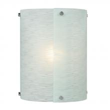 Galaxy Lighting ES215040CH - Wall Sconce - in Polished Chrome finish with Frosted Textured Glass
