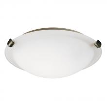 Galaxy Lighting L680112WP016A1 - LED Flush Mount Ceiling Light - in Pewter finish with White Glass
