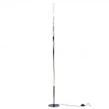 Galaxy Lighting L519706CH - LED Twisted Floor Lamp with foot switch - in Polished Chrome finish with Acrylic Lens (non-dimmable)
