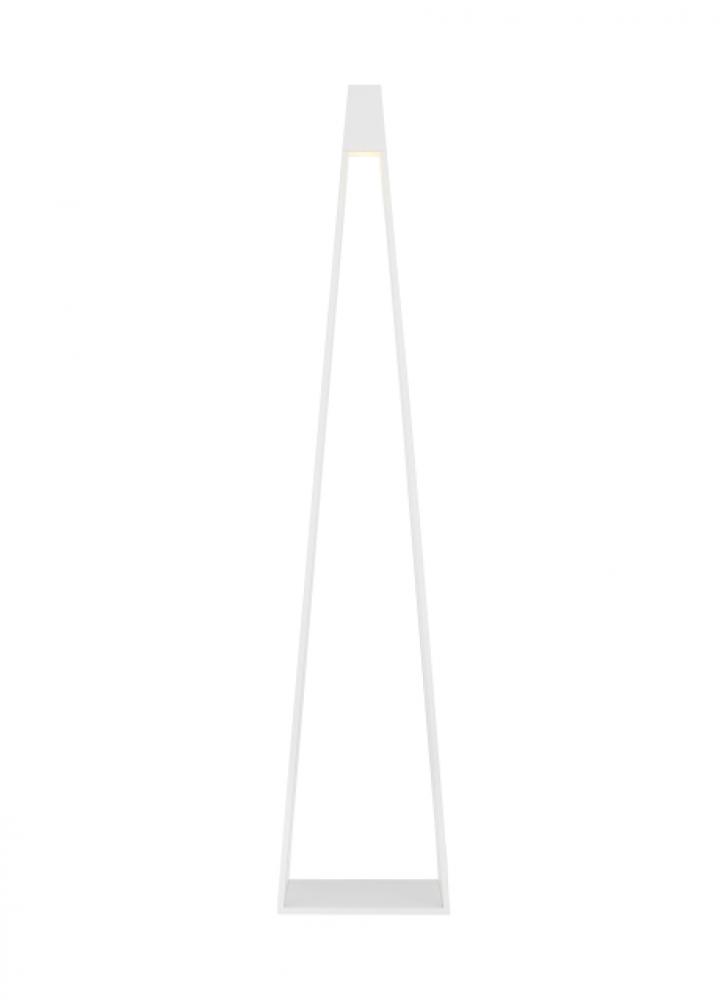 The Apex Outdoor 1-Light Wet Rated X-Large Integrated Dimmable LED Floor Lamp in White