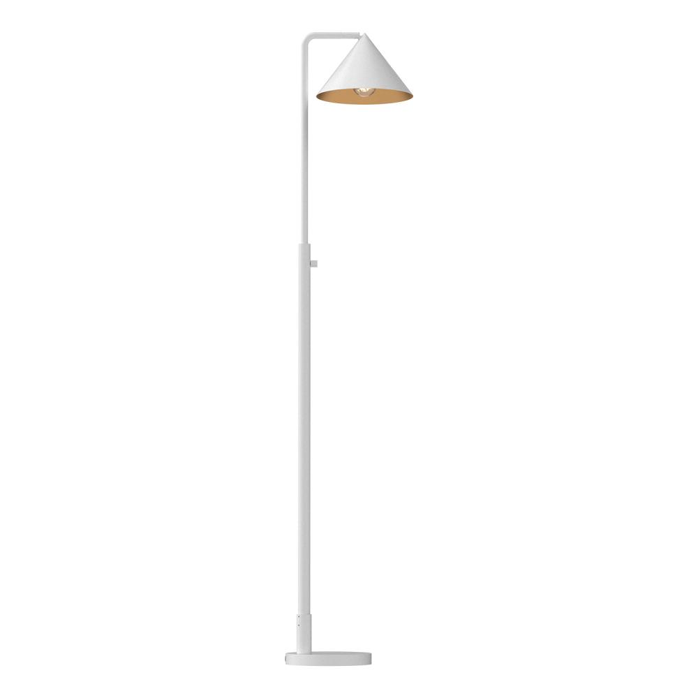 Remy 58-in White 1 Light Floor Lamp