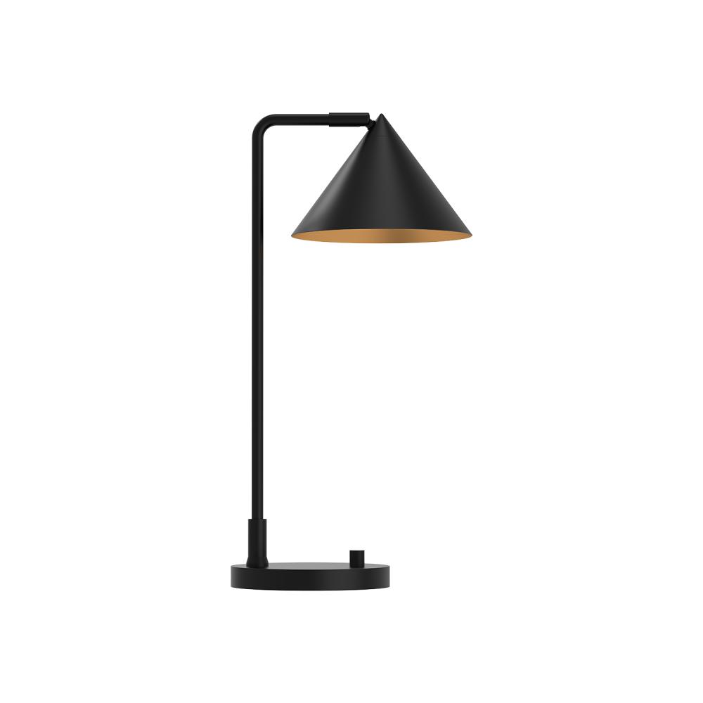 Remy 20-in Matte Black 1 Light Table Lamp