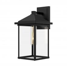 Alora Lighting EW552007BKCL - Larchmont 6-in Clear Glass/Textured Black 1 Light Exterior Wall Sconce