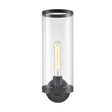 Alora Lighting WV311601UBCG - REVOLVE II WALL VANITY 1 LIGHT URBAN BRONZE CLEAR GLASS
