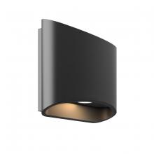 Dals LEDWALL-H-BK - 6 Inch Oval Up/Down LED Wall Sconce