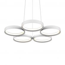 Dals PDR5-3K-WH - 25 Inch 5 Ring LED Pendant Light