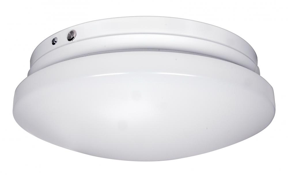 LED EMR - Flush with White Acrylic Lens - White Finish - 120-277V