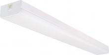 Nuvo 65/1156 - LED 4 ft.- Wide Strip Light - 40W - 5000K - White Finish - Connectible with Emergency Battery Backup