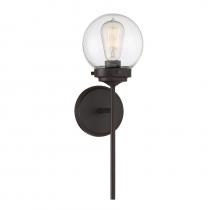 Savoy House Meridian M90025ORB - 1-Light Wall Sconce in Oil Rubbed Bronze