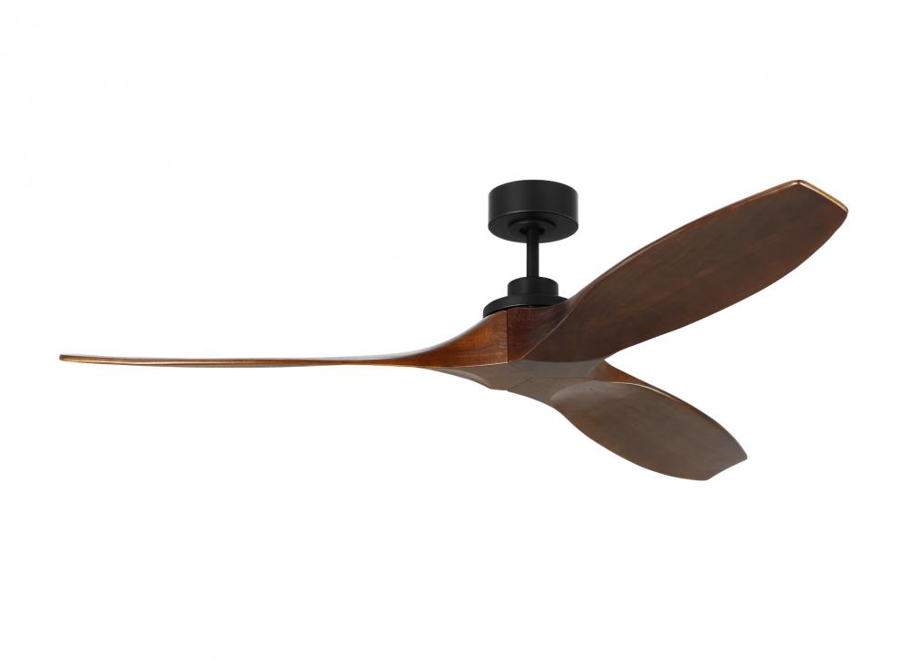 Collins 60" Smart Indoor/Outdoor Black Ceiling Fan with Remote Control and Reversible Motor